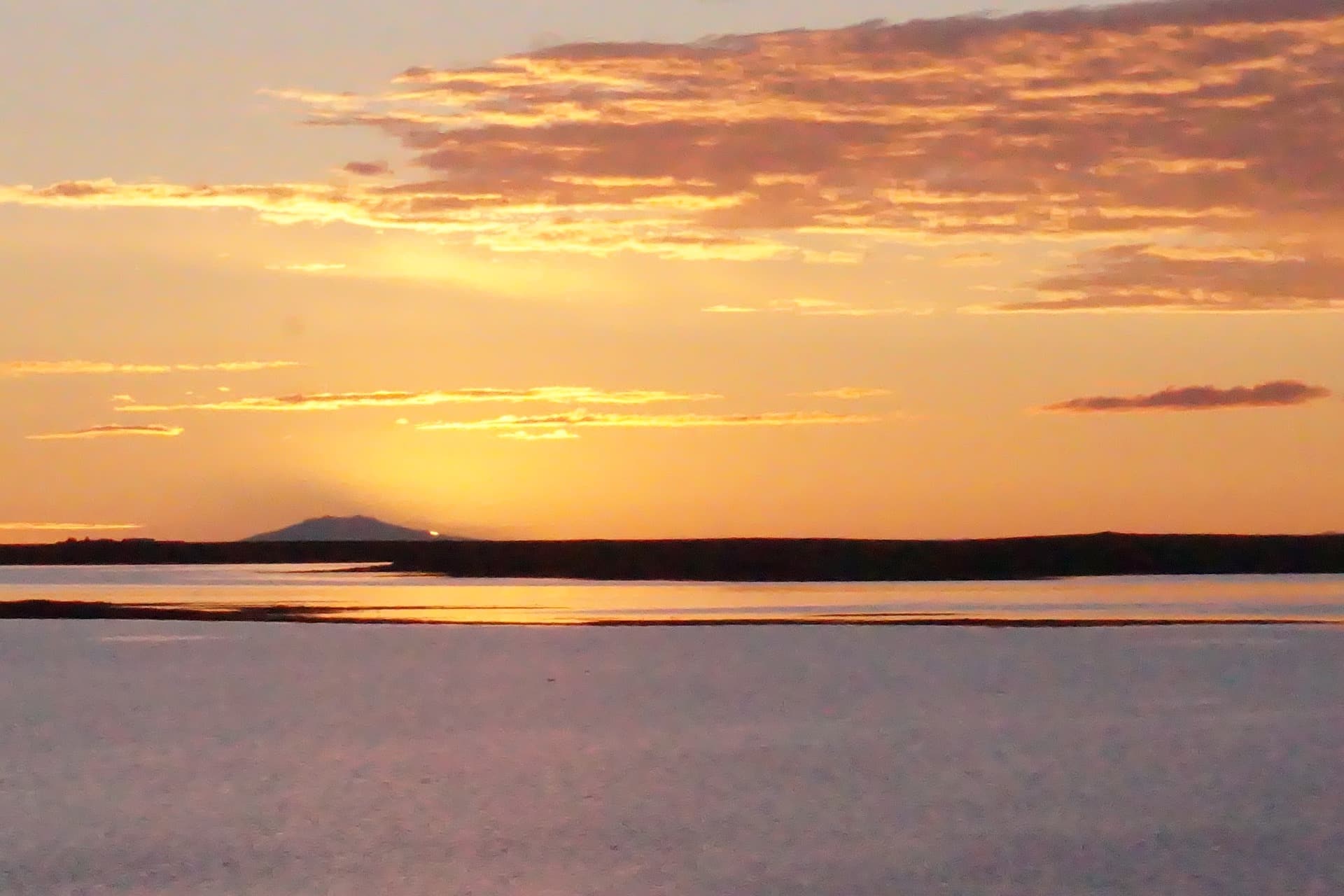 sunset in Iceland