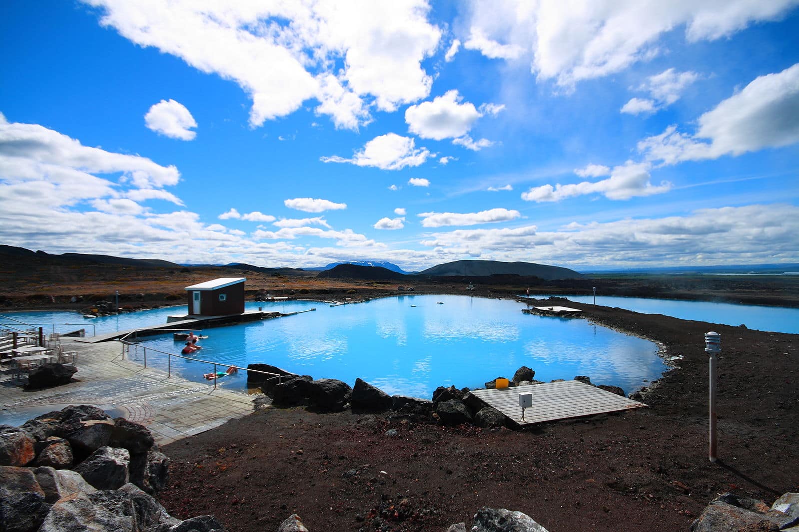 Blue lagoon, Mývatn, north, Iceland, pools