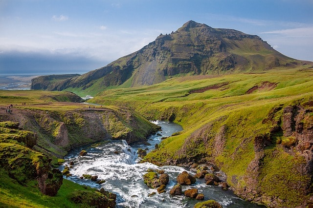 Driving in Iceland scenery