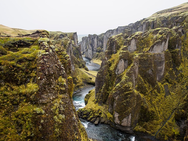 Tectonic plates meet in Iceland