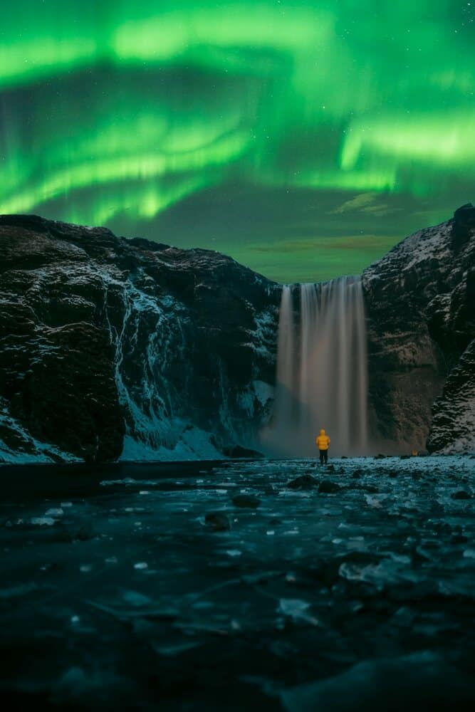 The aurora borealis in Iceland