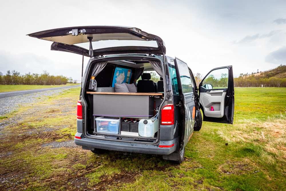 A well stocked Camper Van on it’s way to adventure.